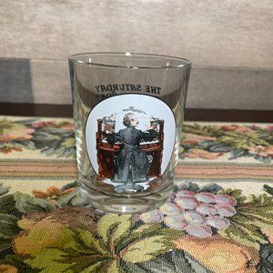 NORMAN ROCKWELL THE SATURDAY EVENING POST WEDDING MARCH 12oz WHISKEY GLASS